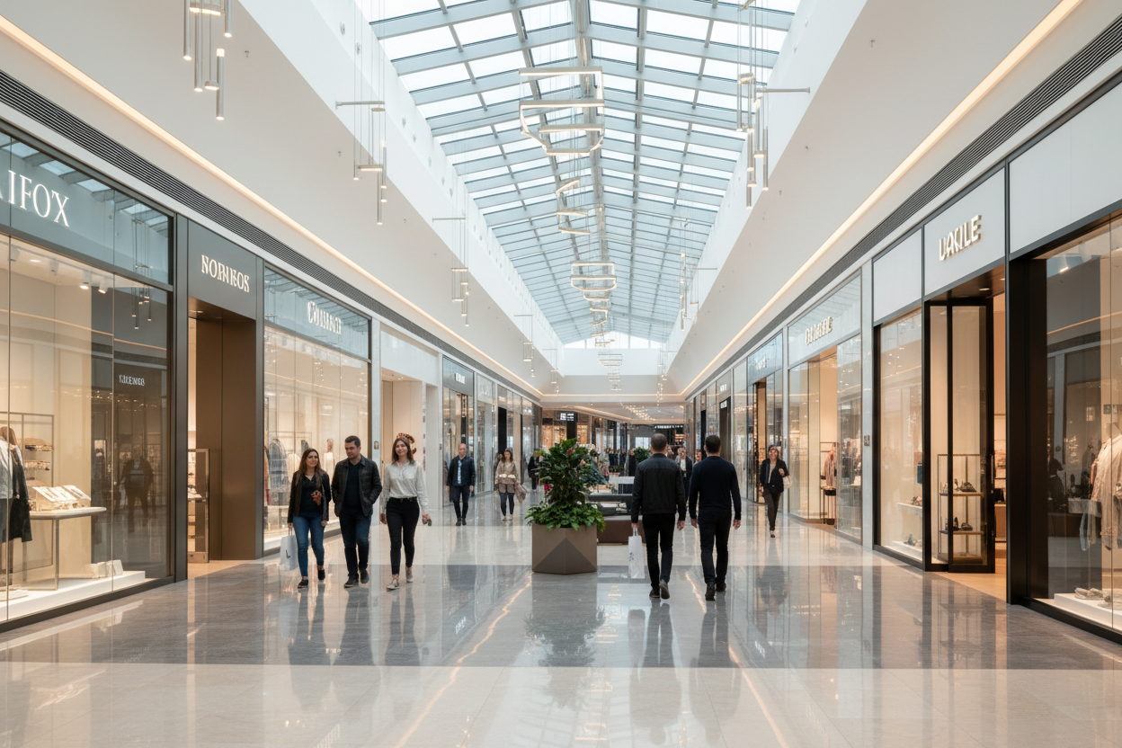 un fondo mas de tiendas de mall